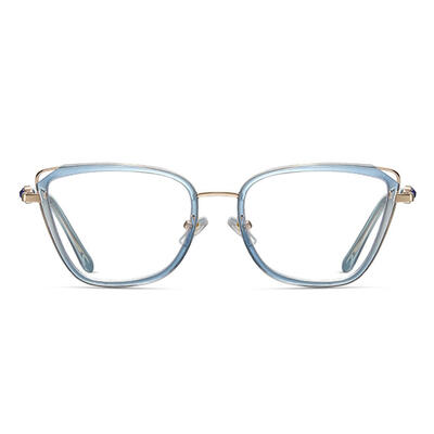 Nelly Blue Cat Eye Glasses
