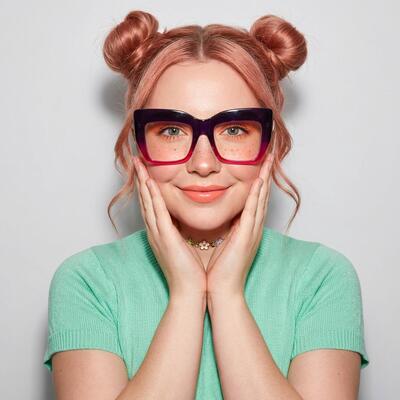 Hamilt Lunettes Cat Eye Violettes