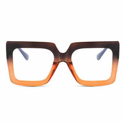 Quie Brown Square Glasses