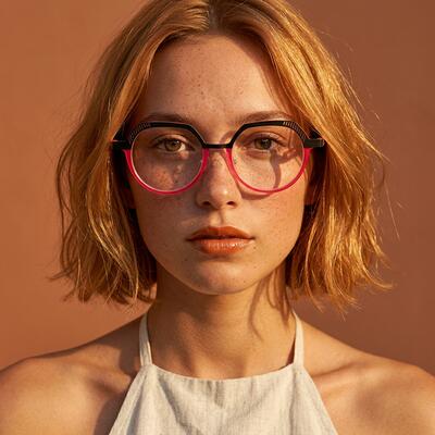 Jessi Pink Round Glasses