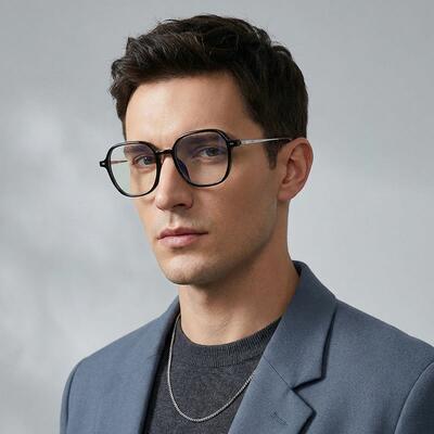 Kenna Black Square Glasses