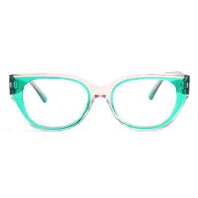 Daisy Green Cat Eye Glasses