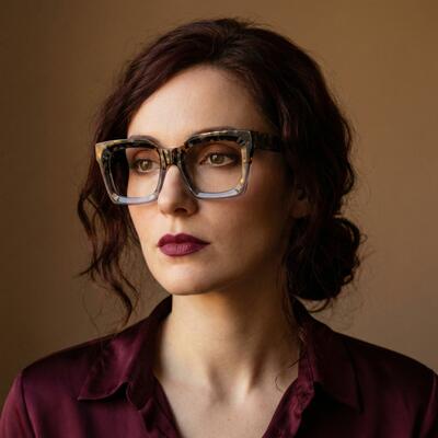 Stewa Graue Quadratische Brille