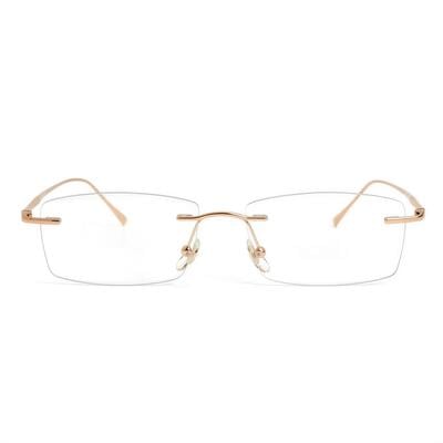 Kaitlyn Goldene Rechteckige Brille