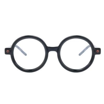 Chava Schwarze Runde Brille