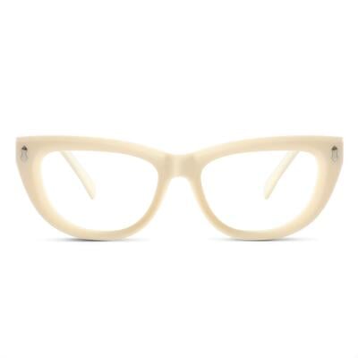 Rhys Beige Cat Eye Brille
