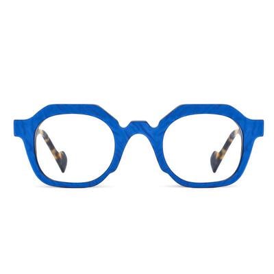 Zebulon Blaue Quadratische Brille