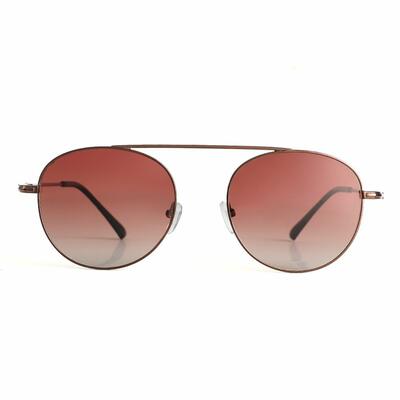 Haley Brown Aviator Sunglasses