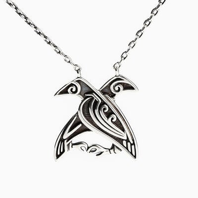 Jeulia "Bird of Peace" Sterling Silver Necklace