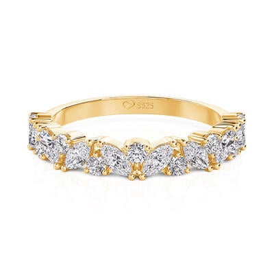 Jeulia Stackable Eternity Ring for Women Sterling Silver