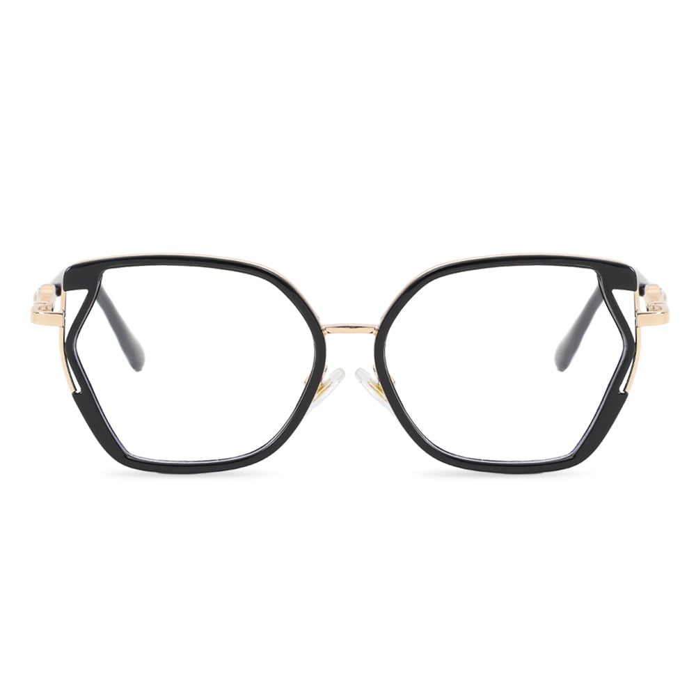 Beatrix Black Square Glasses