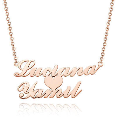 Jeulia "Always Remember" Personalized Name Necklace