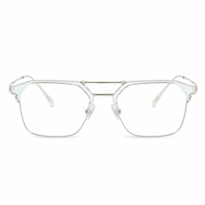 Bertha Clear Aviator Glasses