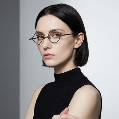 Violet Lunettes Rondes Grises