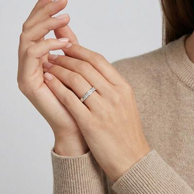"Evermore & Alwaysmore" Classic Wedding Band