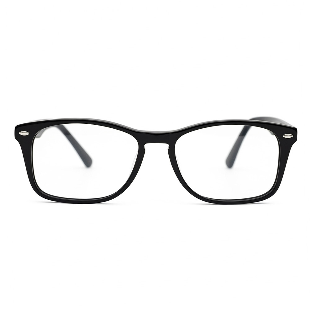 Wright Black Rectangle Glasses
