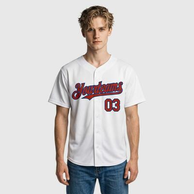 野球 ジャージ ホワイト 名前 チーム名 ロゴ 番号入り カスタマイズ ユニセックス