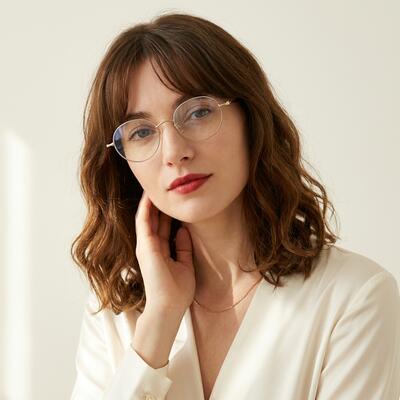 Ophelia Silver Oval Glasses