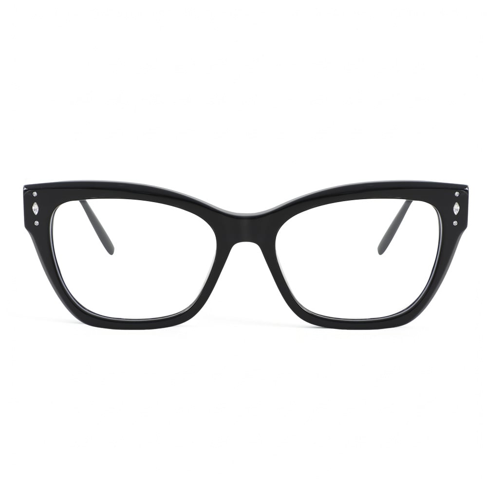 Elise Black Cat Eye Glasses