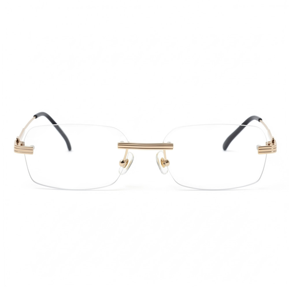 Aimee Gold Rectangle Glasses