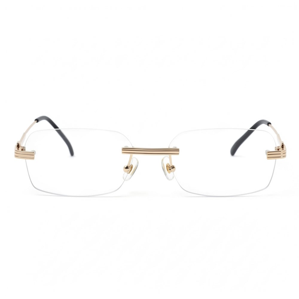 Aimee Gold Rectangle Glasses