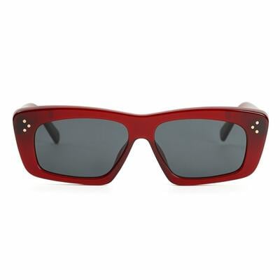 Albert Red Rectangle Sunglasses