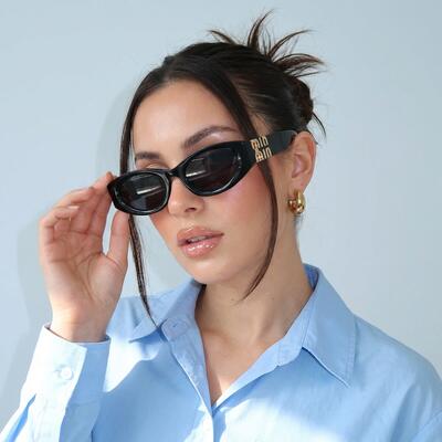 Ellie Lunettes de soleil Ovales Noires