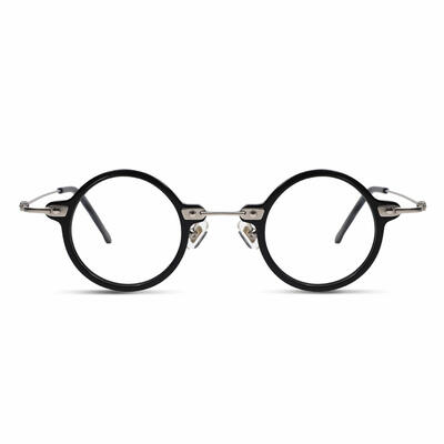 Clarep Schwarze Runde Brille