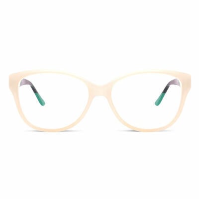 Thomps Beige Square Glasses