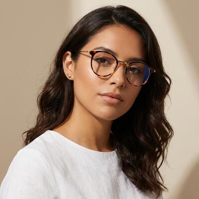 Clementine Lunettes Rondes Écaille