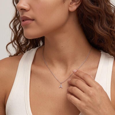"Sign of Self" Personalized Initial Necklace