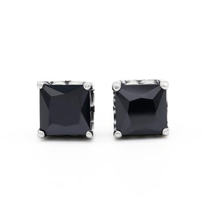 Jeulia Punk Hip-Hop Men's Titanium Steel Stud Earrings