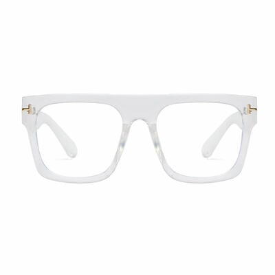 Vibrant Clear Square Glasses