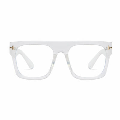 Vibrant Clear Square Glasses