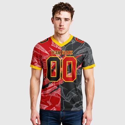 Luxe Gradient Scratch Football Jerseys Premium Revealable Patterns & Tailored Fit For High-End League Fashion