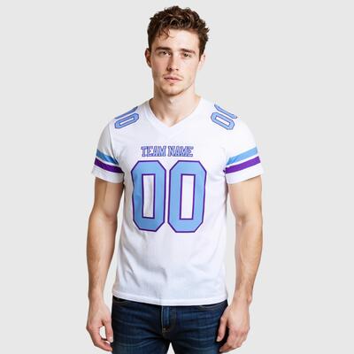 Elite White Football Jersey – Premium Fabric, Embroidered Personalization