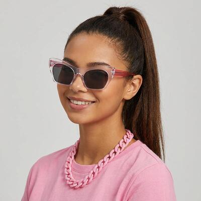 Bodie Lunettes de soleil Cat Eye Transparentes
