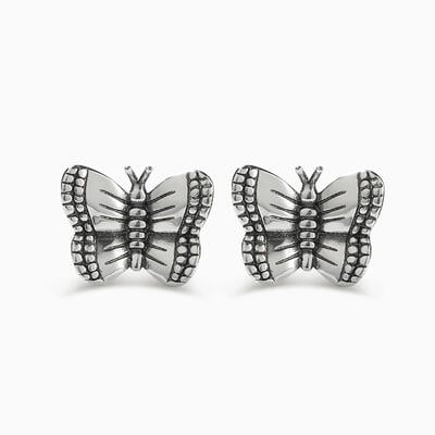 Jeulia "Adorable Butterfly" Sterling Silver Earrings