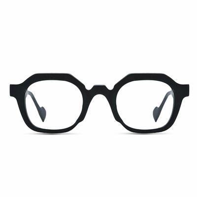 Zebulon Black Square Glasses