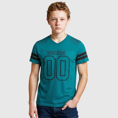Elite Turquoise Football Jersey – Lightweight, Embroidered Club Design