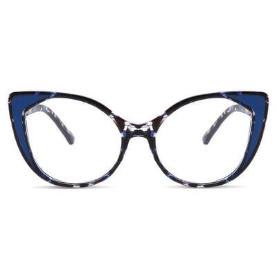 Moulton Lunettes Cat Eye Bleues