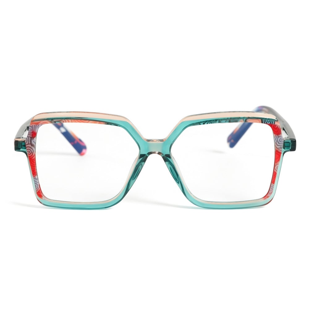 Thera Green Geometric Glasses