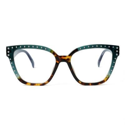Gloria Green Square Glasses