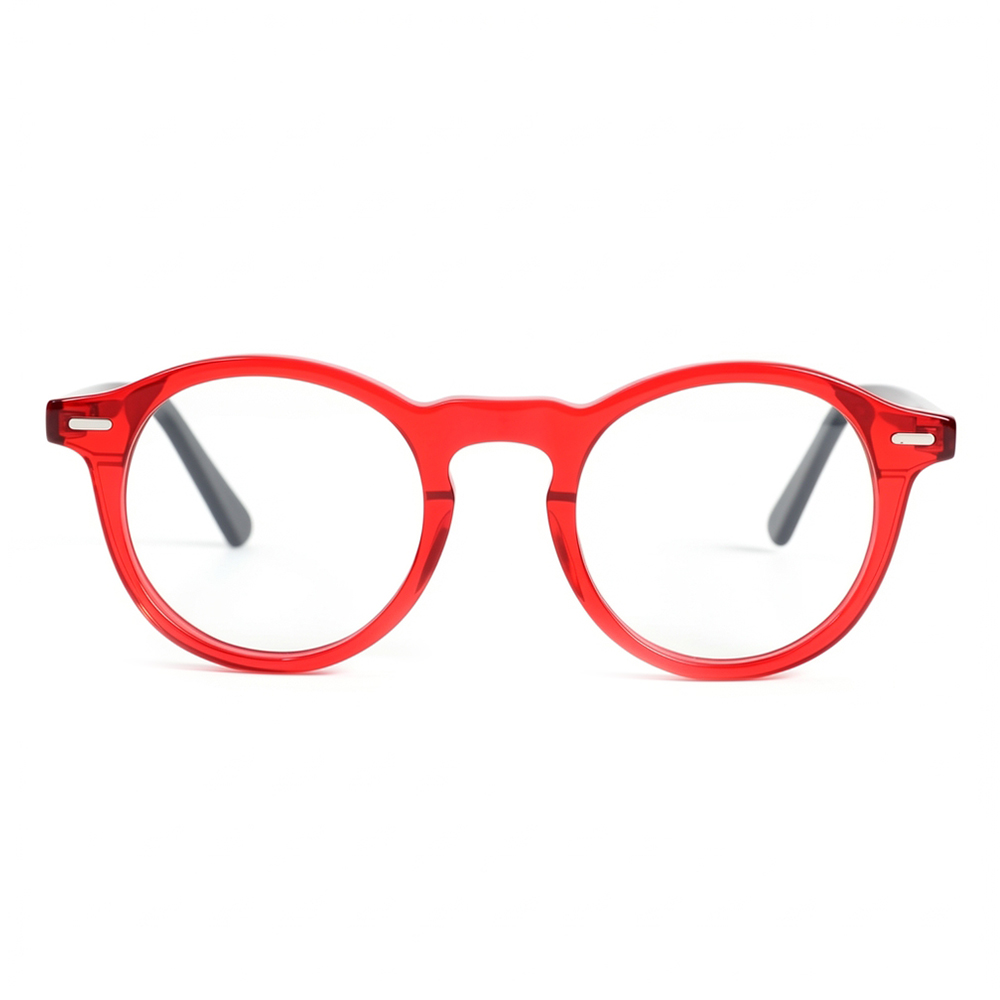 Chloe Red Round Glasses