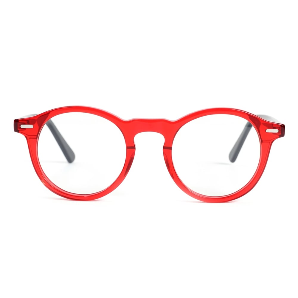 Chloe Red Round Glasses