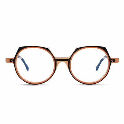 Pene Orange Round Glasses