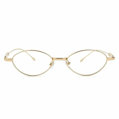 Elsie Goldene Ovale Brille