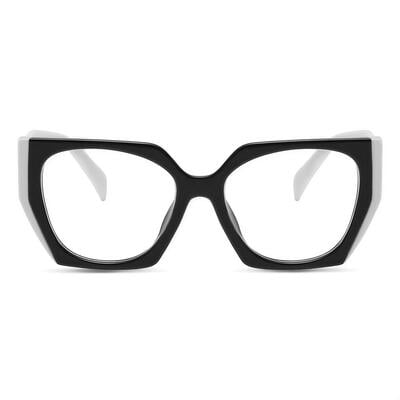 Hedda Schwarze Quadratische Brille