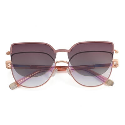 Francesca Orange Cat Eye Brille