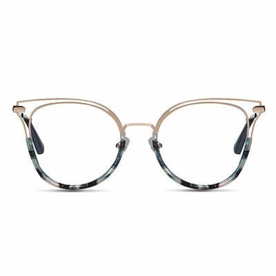 Helin Blue Cat Eye Glasses